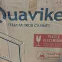 Quavikey 24"x26" LED Mirrored Medicine Cabinet, Recessed or Surface, 2-Door, 24 inches x 26 inches x 4.9 inches