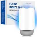 Gnat Traps for House Indoor, Fruit Fly Traps for Indoors, Brightness Adjustable Flying Insect Trap, Fly Trap Indoor, Fruit Fly Trap for Flies, Fruit Flies, Moths, Gnats (1 Device + 5 Refill)