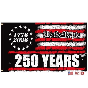 250 Anniversary Flag 3x5 Ft America Flag Double Sided Print 4th of July Independence Day Veterans Day Flags for House Indoor Yard Holiday Patriotic Banner Decor