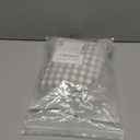 Taupe Plaid Ruffle Decorative Throw Pillow Covers for Couch 20"x20",2 Pack Vintage Checkered Washed Cotton Pillowcases for Bed, Sofa, Living Room