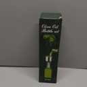 AOZITA 17oz Clear Glass Olive Oil Dispenser Bottle - 500ml Oil & Vinegar Cruet with Pourers and Funnel - Olive Oil Carafe Decanter for Kitchen