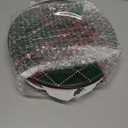 Christmas Plates Dinnerware Set 9 Inches Christmas Plaid Plates Holiday Plate Xmas Tableware Dessert Plate Christmas Party Supplies, 6 Assorted Designs (Classic Plaid)