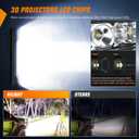 Nilight - 40005C-A 31inch 150W Spot & Flood Combo Single Row 14500LM Off Road LED Fog & Driving Roof Bumper Light Bars for Jeep Ford Trucks Boat
