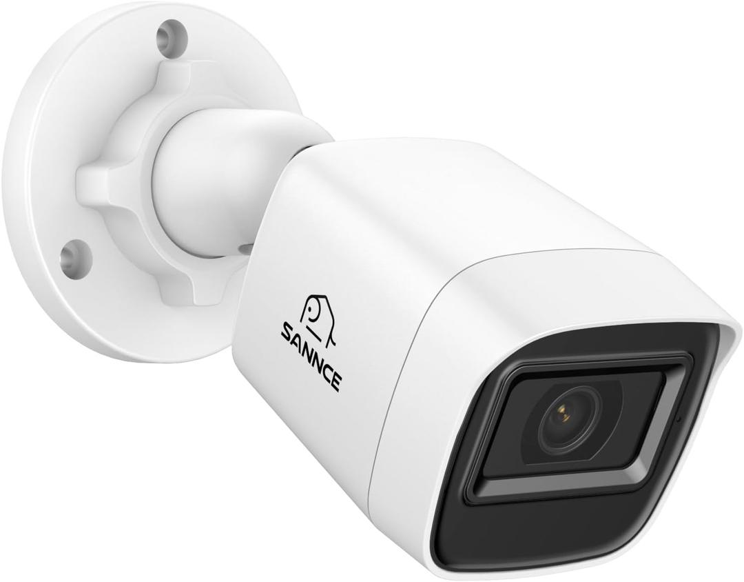 SANNCE 2MP Security Camera 1080P TVI High Clarity Bullet Camera Up to 100ft Night Vision with IR LEDs IP66 Waterproof Indoor/Outdoor Surveillance Camera