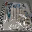 Fast One Birthday Decorations for Boys, Race Car 1st Birthday Decoration, First Bday Party Supplies with Backdrop Balloon Arch Banner Boxes Crown Tablecloth Cake Topper