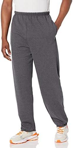Hanes Men's Sweatpants, Ultimate Cotton Fleece Sweatpants, Joggers with Pockets for Men, Size L