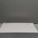 BESy Waterfall Bathroom Faucets 3 Hole Square 8 Inch Widespread Bathroom Sink Faucet Vanity 2 Handle Widespread for Restroom Sink with Pop Up Drain cUPC Supply Hose Brushed Nickel