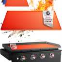 KITCHEN PERFECTION 28" Silicone Griddle Cover Mat For Blackstone Griddle 28 Inch Hermetic Protection From Rust & Debris All Year, Fits All Blackstone 28 Inch Models -Heavy Duty Food Grade Silicone (Orange)