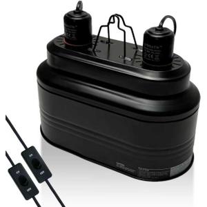 Reptile lamp, Maximum 160W Each Reptile hot lamp Comes with a Separate Switch, Suitable for Lizards, Turtles, Snakes, and Amphibians.