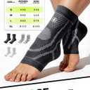 3 Pairs Ankle Brace for Women & Men,[Upgraded Ultra Breathable] Plantar Fasciitis Socks,Ankle Compression Sleeve for Achilles Tendonitis Relief, Heel Pain,Foot Pain and Swelling in Ankle Support