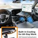 MELIPRON Truck Laptop Mount Fit for 2012-2023 Ram 1500-5500, No-Drilling Vehicle Laptop Holder for in-Truck Mobile Work