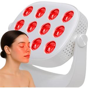Portable Red Light Therapy Device Rechargeable LED Light Panel with 660nm & 850nm Infrared Handheld Compact Design for Home & Travel