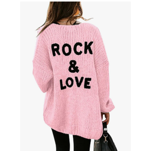 PRETTYGARDEN Women's Long Sleeve Open Front Knit Cardigans Sweaters Soft Loose Draped Coat Outerwear, L