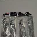 N9R Silver Plastic Silverware, Silver Plastic Cutlery Set Disposable Flatware Dinnerware - 4 pack of 12, Knives for Wedding, Party, Birthday and Daily Use