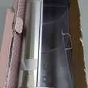 Oggi Stainless Steel Roll Top Bread Box for Kitchen Countertop with Frosted Plexilass Lid - Fits Multiple Loaves of Bread and Other Freshly Baked Goods Including Cookies, Bagels, Muffins (15-Inch by 7-1/4-Inch by 1-Inch)