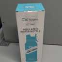 [2-IN-1 LID] Insulated Water Bottle with Silicone Boot (36hrs Cold/18hrs Hot) - DIY Stickers, Leakproof, BPA Free, 32 oz (Pink)