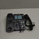 AT&T CL2940 Corded Phone with Speakerphone, Extra-Large Buttons and Tilt Display, Caller ID/Call Waiting, Audio Assist Volume Boost, Black