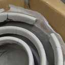 Kante 15.3"+11.6"+8.2" Dia Round Concrete Planter, Large Outdoor Indoor Planter Pots Containers with Drainage Holes and Rubber Plug for Home Garden Patio, Weathered Concrete