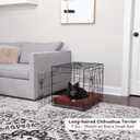 Happy Hounds Cooper Deluxe Reversible Crate Pad - Extra Small - Burgundy