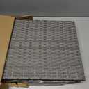 LEWIS&WAYNE Large Rectangular Block Planter Box Handmade Wicker Tall Planters for Outdoor Plants with Removable Liners Modern Planter for Indoor Outdoor Patio Deck - Gray, 30''x12''x16''