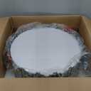 Antique Brass Ceiling Light Fixture in Drum Shape, 12.5 Semi Flush Mount Stained Tiffany Lamp with Mable Green Glass, 3 Light Round Ceiling Hanging Lighting for Foyer Hallway Bedroom Kitchen