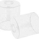 2 Pack Clear Seeded Glass Shade, Cylinder Light Fixture Replacement Globe or Cover with 1-5/8-Inch Fitter for Chandelier Wall Sconce Pendant Light, G0040