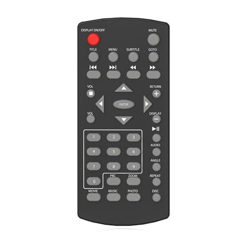 Remote Control for WONNIE Large Portable DVD Player W-1468/W-1458