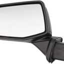 For Chevrolet Chevy Silverado 1500 2019-2024 Door Mirror with Textured/Primer/Chromed Three Covers Power Heated Manual Folding with Blind Spot Glass 6 Pins Left Driver Side