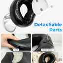 Tablet Pillow Stand with Storage Liner - Leatherette, Stable Support for 6.1-15.6 Inch Devices, Waterproof & Foldable for Sofa/Bed/Floor, Fit Thickness Case for iPad Pro/Air/Mini, Galaxy Tab