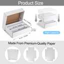 Collector Card Storage Box,Hold 3120 Count Trading Cards Box,White Sports Card Boxes Card Sorting Tray Card Sleeve Cases Card Collection Box for Soccer Basketball Cards (1 Sets)