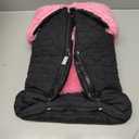 Tadpoles Quilted Stroller & Car Seat Cover - Black & Pirik | 807HHT5695 27" x 20" x 2" | Made of 100% Super Soft Microfiber Polyester | Warm, Gentle & Durable | Ideal for Use as a Stroller Cover & Car Seat Cover