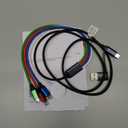 Travel Essentials,Multi Charging Cable for Apple Watch Charger/iPhone Charger/Samsung Charger,Type C Cable Cord for iWatch Ultra/10-2/iPhone 17-11/Samsung S25-S20,Android Phone,Car[1.2M]-Multicolor