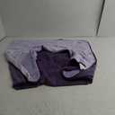 Waterproof Blanket for Bed Couch Sofa, Reversible & Reusable Cat, Dog Blanket Waterproof Washable, Small Water Resistant Blankets, Leakproof (40"x60", Deep Purple/Light Purple)