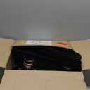 Amazon Basics Slim Velvet Non-Slip Space Saving Suit Clothes Hangers for Closet Organization, Black/Rose Gold, 50-Pack