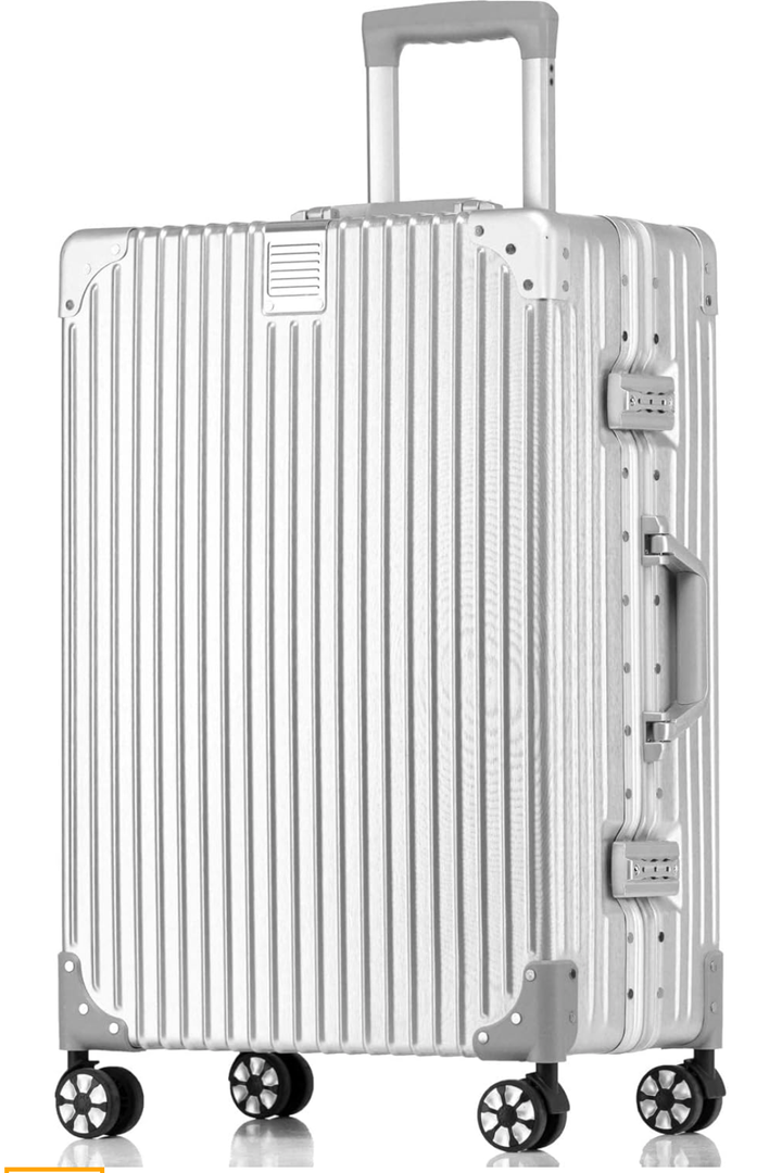 HotWay Carry On Luggage with Aluminum Frame, 20 Inch PC Hard Shell Suitcase with Spinner Wheels and TSA Locks, Lightweight Luggage for Business Travel (22x14x9 Airline Approved)