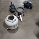 GAME 7011-E Sand Filtration System - 16-Inch Above-Ground Pool Filter Tank With Digital Timer, 120 Pound Sand Capacity, 3/4 HP Pump and Motor, 3,698 GPH