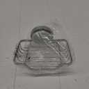 LEVERLOC Soap Dish, Soap Bar Holder for Shower Suction Cup Wall Mounted, Stainless Steel No-Drilling Removable Waterproof Sponge Holder for Bathroom Bathtub Kitchen Sink, Keep Dry, Silver