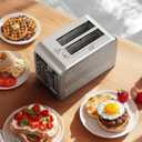 Ganiza Smart Toaster 2 Slice with Touchscreen, Digital Countdown Timer, Touch Screen Toaster Wide Slot, Full Stainless Steel, Defrost Reheat Cancel, +/-10s Fine-Tune, Removable Crumb Tray, Max 925W