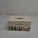 Sourdough Starter Kit with Cotton Rope Banneton Basket & Jar, Bread Baking Supplies and Tools Set, Complete Sourdough Bread Making Kit, Baking Gift for Women Moms & Beginners