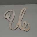 Bright Creations 13-Inch Unfinished Wooden Monogram Letter U, Rustic-Style Home Decor, Paintable Wood Alphabet Letters for Custom Signs, Party Decorations, Crafting and Art Supplies