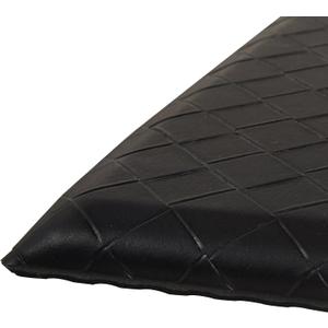 Amazon Basics Anti-Fatigue Standing Mat, Non-Slip, Cushioned Comfort Mat for Home, Office and Kitchen, 20" x 36" x 0.6", Black, 1-Pack