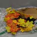 Fall Solar Lights Outdoor Decorative, 4Pack 80LED Solar Fall Lights Waterproof for Yard & Garden,Fall Outdoor Decorations for Yard, Maple Leaf Thanksgiving Halloween Christmas Grave Dcor (Pack of 4)