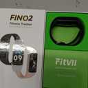 FITVII FINO 2 Slim Fitness Tracker, Smart Watch with Blood Oxygen, Sleep Monitor, 24/7 Heart Rate & Blood Pressure, IP68 Waterproof Health Activity Trackers with Calories Step Counter for Women Men