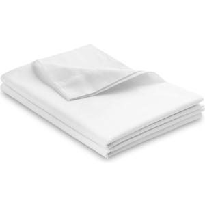 PLUSHY COMFORT Luxury Flat Sheets 1 Piece in White 100% Egyptian Cotton 800 Thread Count, Twin XL