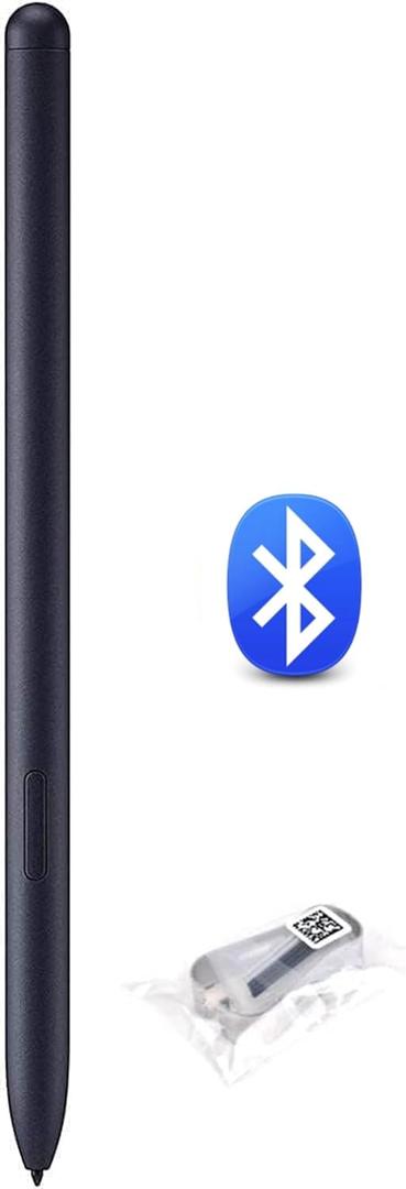 Tab S9 S Pen (WithBluetooth I 4,096 Pressure Levels) Replacement for Galaxy Tab S9/S9 Plus/S9 Ultra All Versions Stylus Pen +Tips/Nibs (Black)