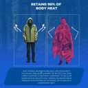 CloudTen Premium Quality Emergency Blanket Bundle | 10 Tear Resistant Blankets Plus Emergency Whistle | Reusable Emergency Mylar Blankets for Survival Gear and Supplies or Camping Essentials