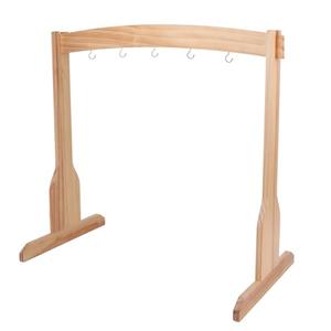 YiePhiot Chime Stand, Gong Target Stand, Koshi Chime Stand can hold a gong or five Chimes, Chimes Stand is easy to assemble for Sound Healing, Meditation