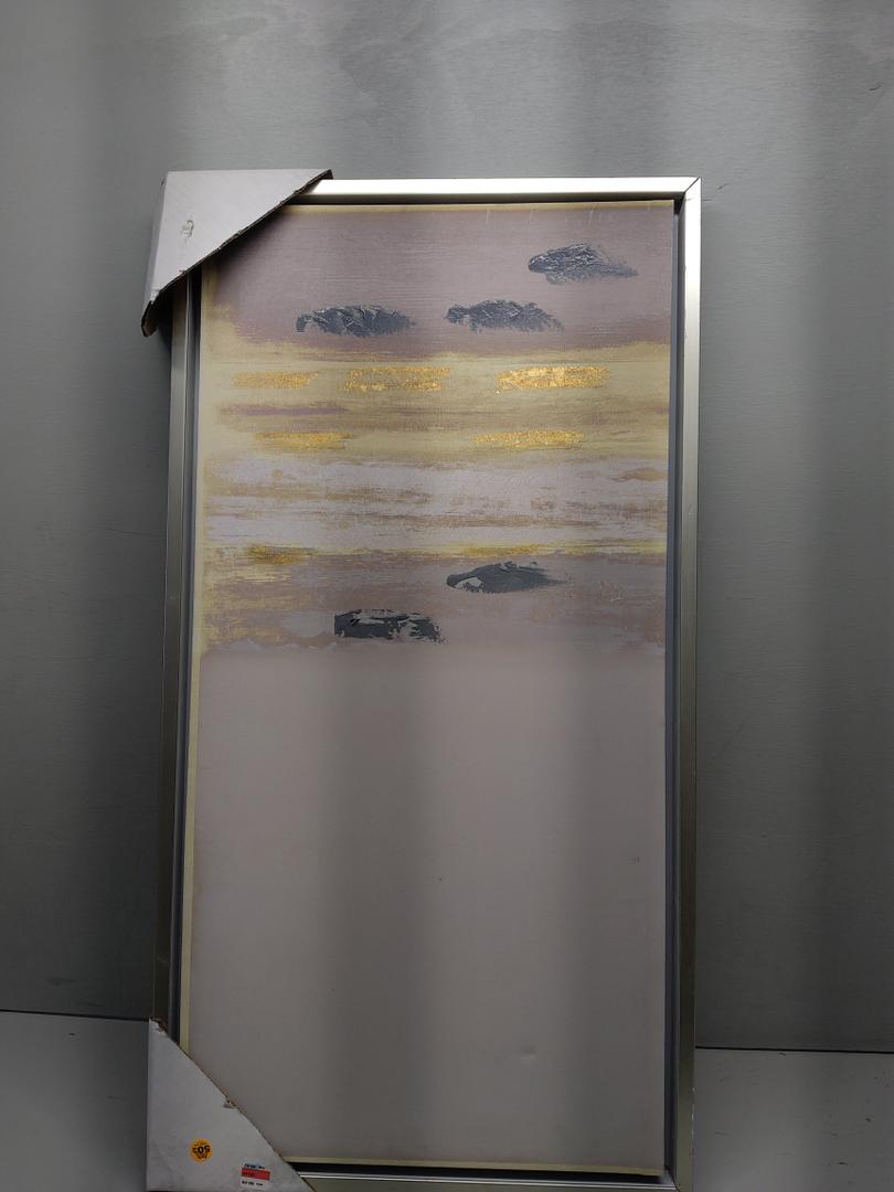 Painting Floater Framed Canvas Art Print Wall Art 19"Wx36"T