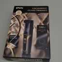 Beard Trimmer for Men - Electric Cordless Vacuum Mens Beard Trimmer with Adjustable 20 Length Setting,Waterproof Mustache Trimmer with Ceramic Blade for Precision Facial Hair (Black)