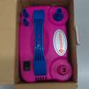 IDAODAN Electric Balloon Pump, Portable Electric Balloon Blower Machine Balloon Air Pump Dual Nozzle Rose Red 110V 600W Balloon Inflator for Party Decorations